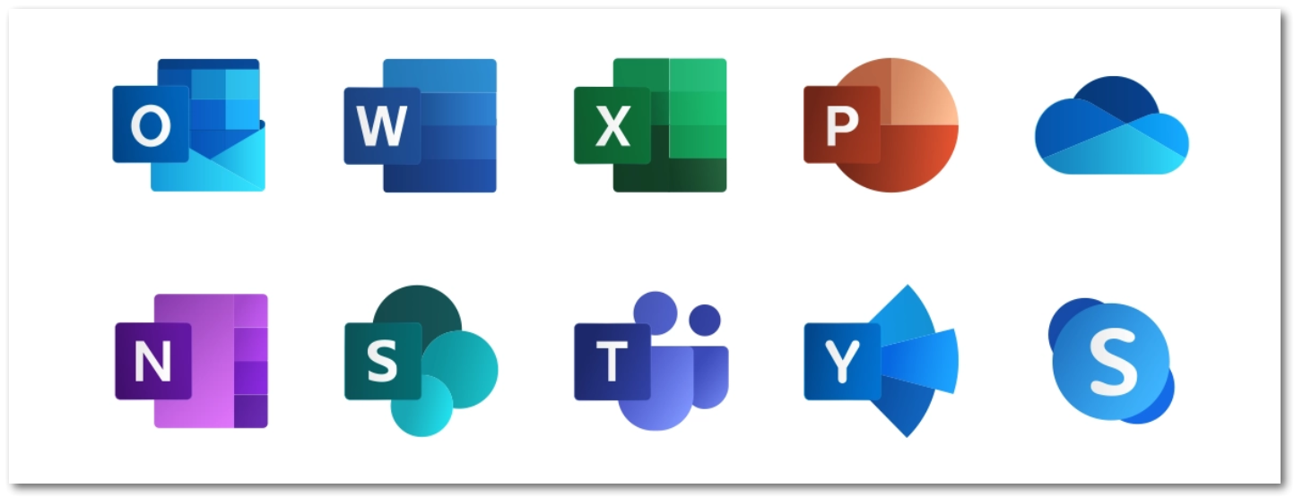 2019 Office 365 Icons