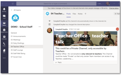 Create a Microsoft Team for your School Staff