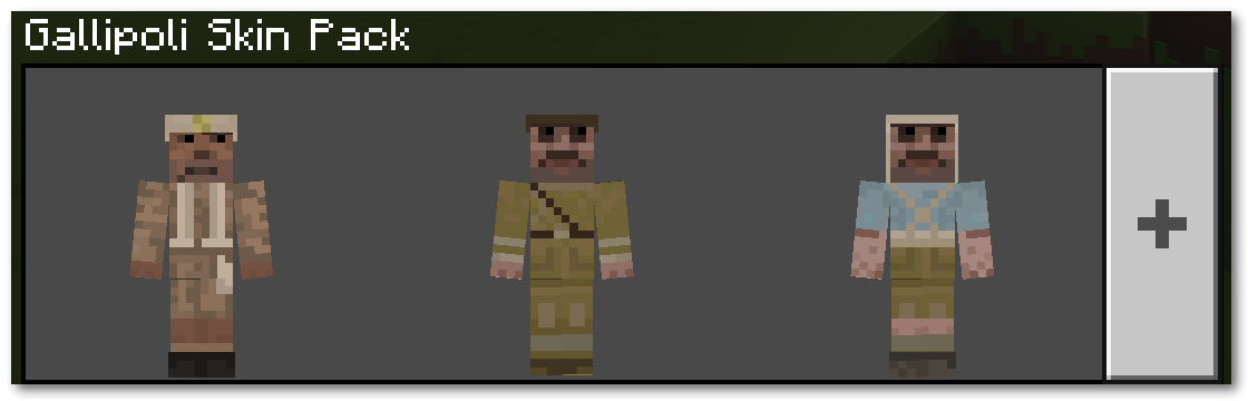 Minecraft Education Edition Gallipoli Skin Pack