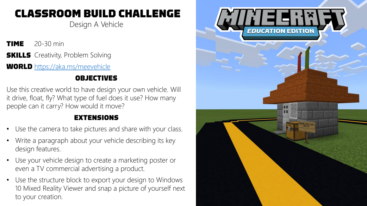 MinecraftEDU Building Challenge (Oct 2014) - Google Slides…