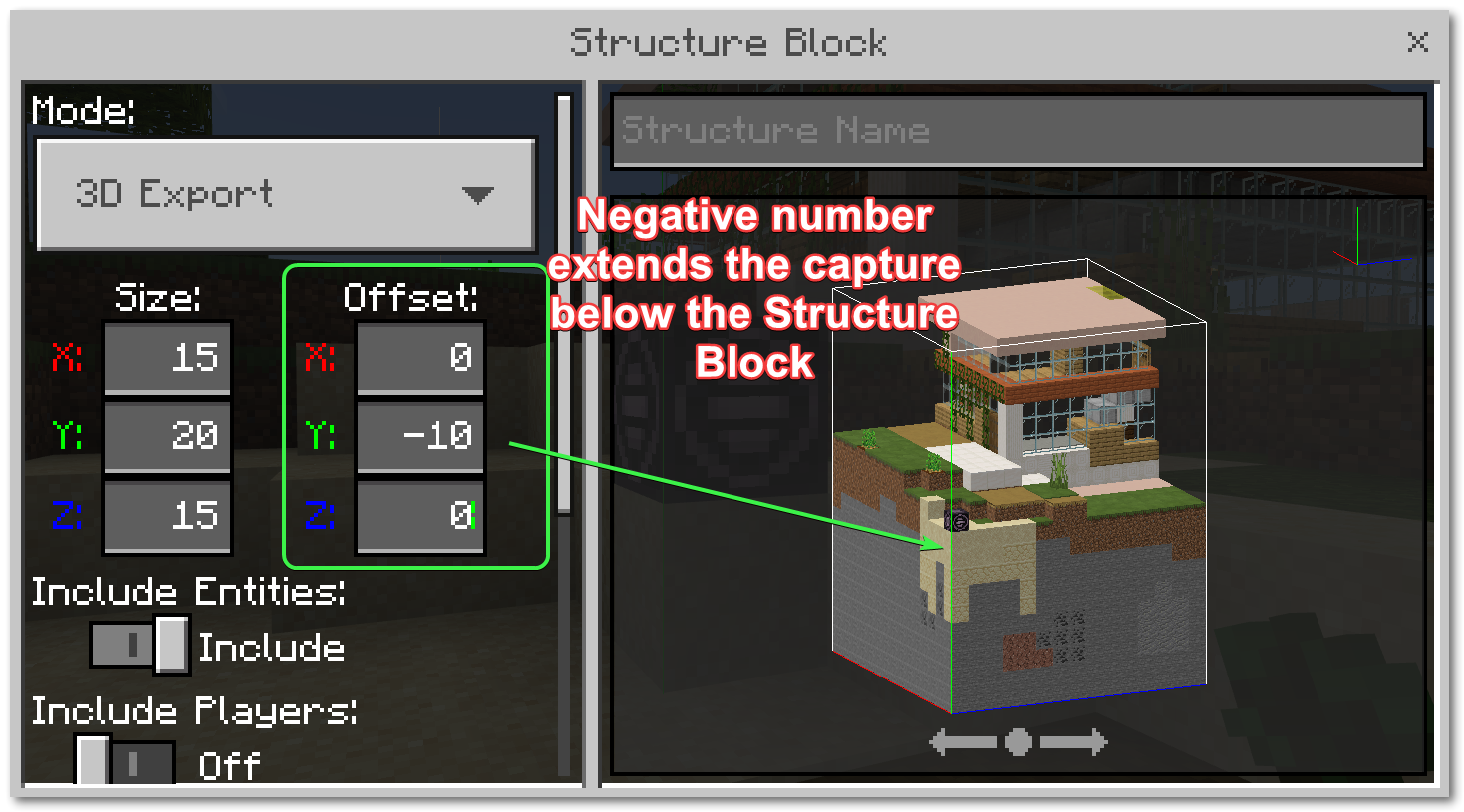 mcreator structure block