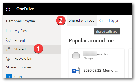 OneDrive Shared with You