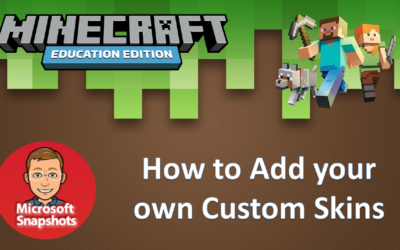 Minecraft: Education Edition – How to add a custom skin on your computer