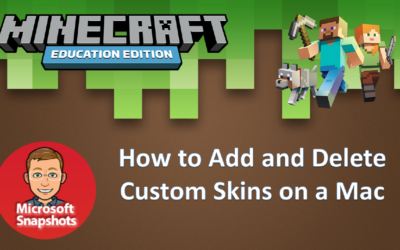 Minecraft: Education Edition – How to add a custom skin on Apple Mac