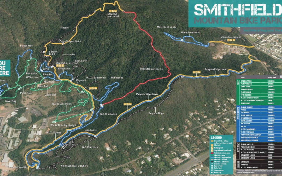 Cairns MTB Mountain bike rides tours parks trails
