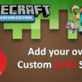 how to add your own custom slim skins to minecraft education edition