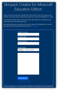 minecraft skinpack creator