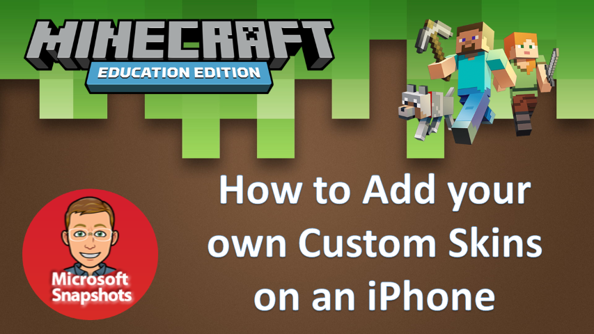 Minecraft: Education Edition – How to add a custom skin on Apple iPhone