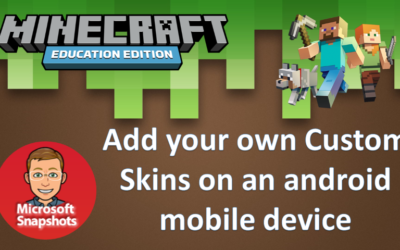 Minecraft: Education Edition – How to add a custom skin on android mobile phone