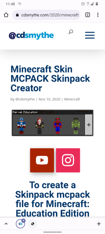 Minecraft: Education Edition – How to add a custom skin on Apple iPad