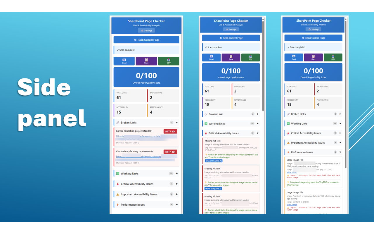 SharePoint Page Checker