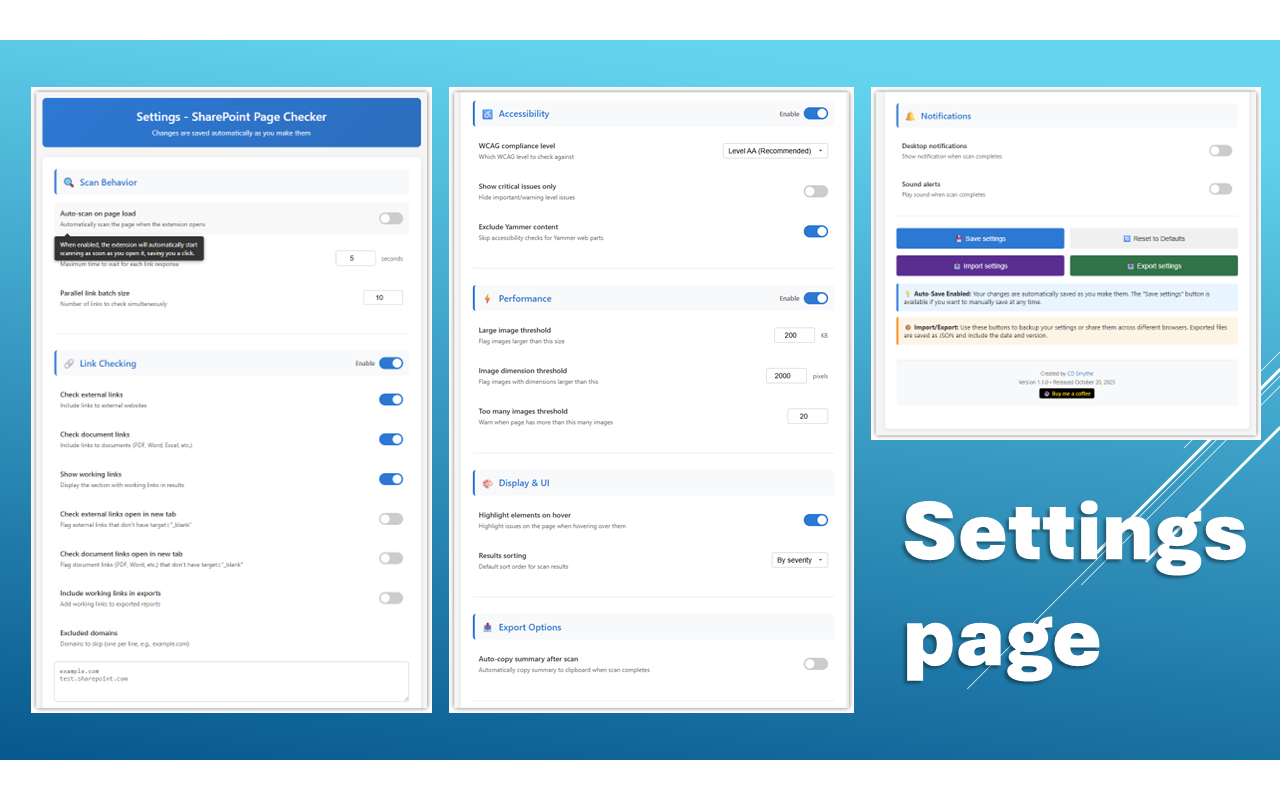 SharePoint Page Checker